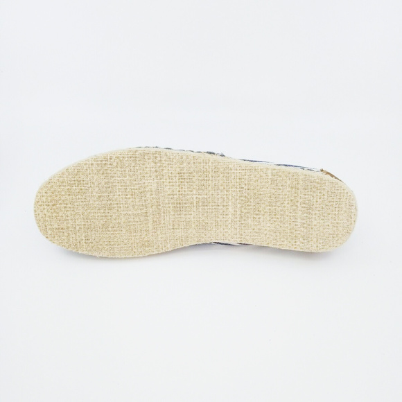Toms Mens Alpargata Canvas Blue Striped Slip On - Picture 8 of 8